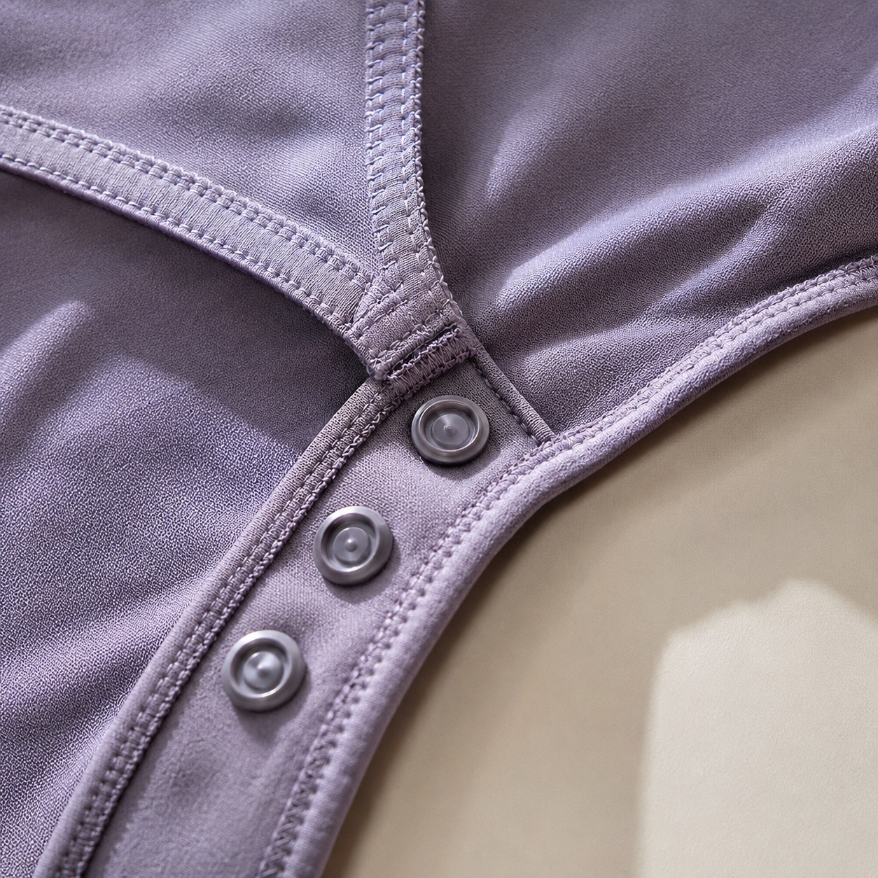 Bourne long-sleeve base layer bodysuit — Long-Sleeve Base Layers by FITS LIKE. close detail of the fabric and finish.