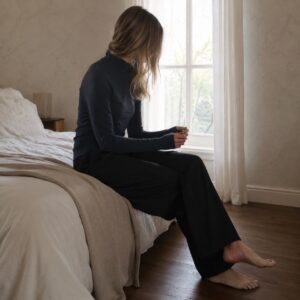 Frensham high-neck long-sleeve base layer — Long-Sleeve Base Layers by FITS LIKE. worn by a model.