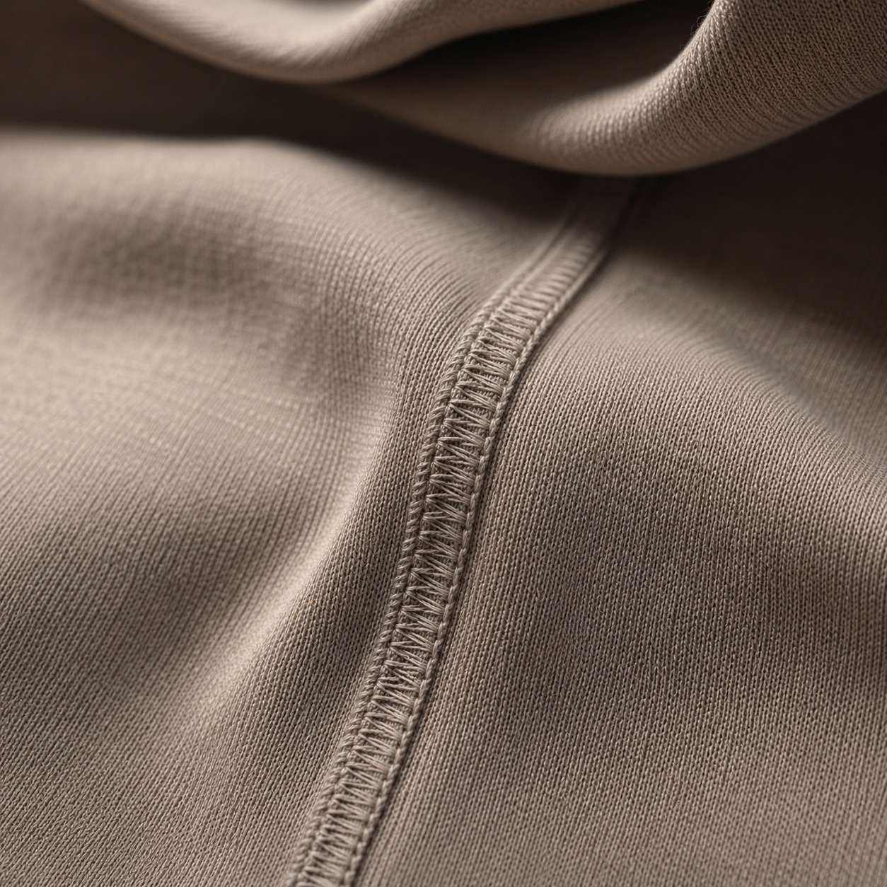 Tilford high-neck long-sleeve base layer — Long-Sleeve Base Layers by FITS LIKE. close detail of the fabric and finish.