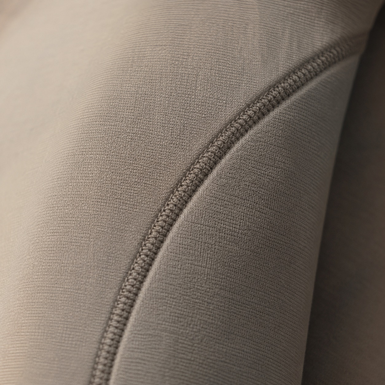 Churt crew-neck long-sleeve base layer — Long-Sleeve Base Layers by FITS LIKE. close detail of the fabric and finish.