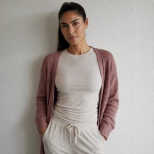 Churt crew-neck long-sleeve base layer, Long-Sleeve Base Layers — on the model.