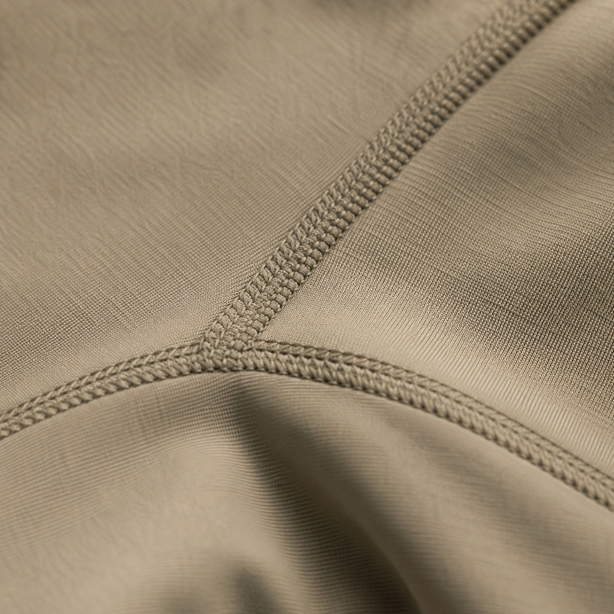 Ewshot crew-neck long-sleeve base layer — Long-Sleeve Base Layers by FITS LIKE. close detail of the fabric and finish.