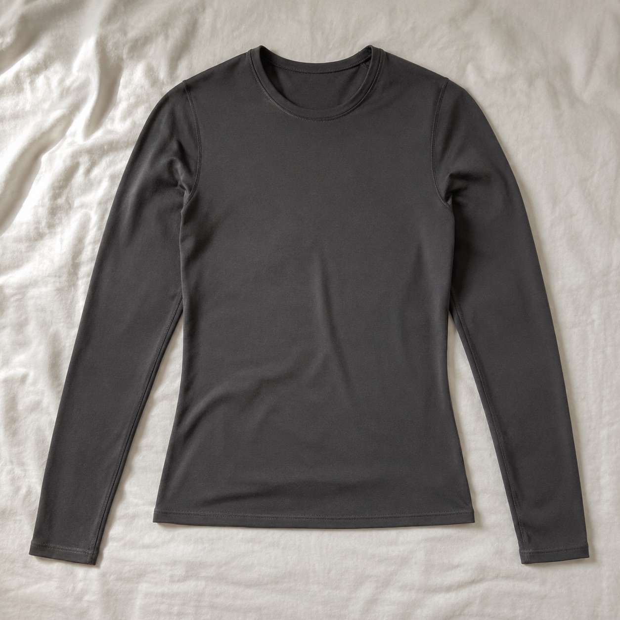 Crondall crew-neck long-sleeve base layer — Long-Sleeve Base Layers by FITS LIKE. product photograph on a white background.