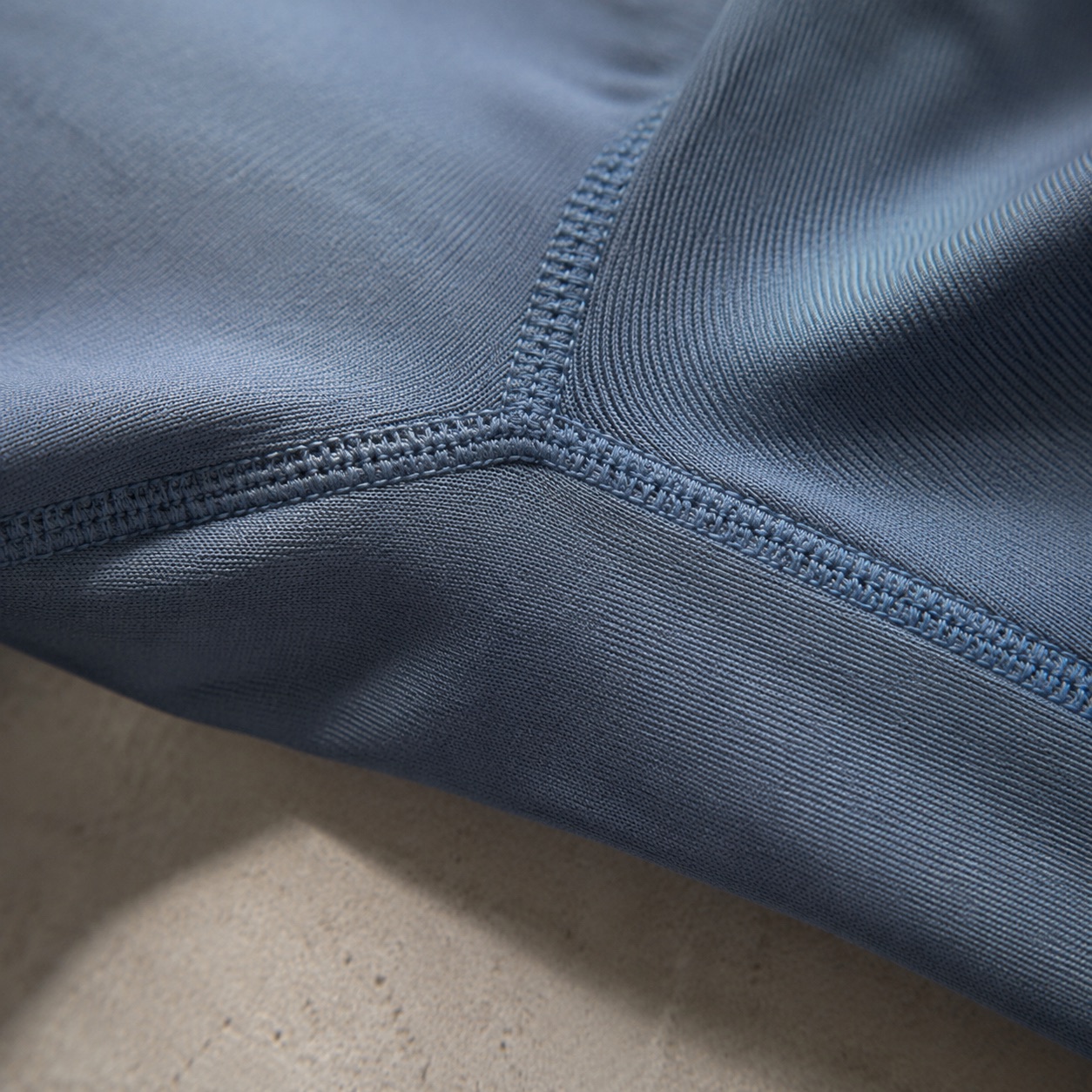 Seale crew-neck long-sleeve base layer — Long-Sleeve Base Layers by FITS LIKE. close detail of the fabric and finish.