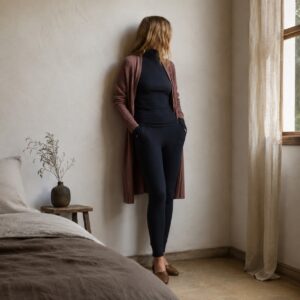 Bentley high-neck long-sleeve base layer — Long-Sleeve Base Layers by FITS LIKE. worn by a model.