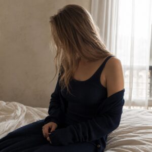 Wrecclesham ribbed body tank — Rib Body Layers by FITS LIKE. worn by a model.