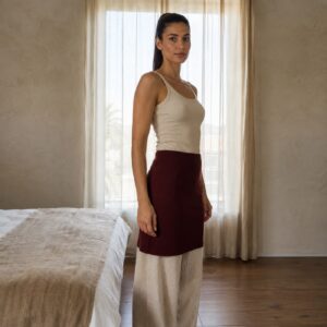 Churt seamless knee-length skirt, Seamless Layers — on the model.