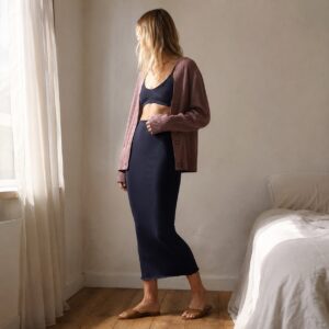 Elstead seamless under-layer skirt — Seamless Layers by FITS LIKE. worn by a model.